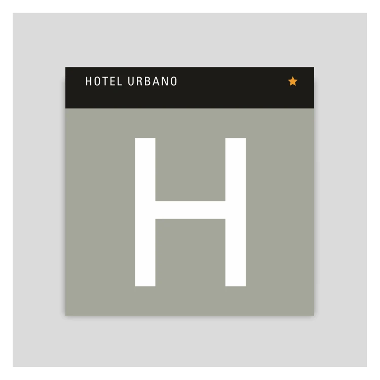 CN11 - Placa distintivo - Hotel urbano una estrella