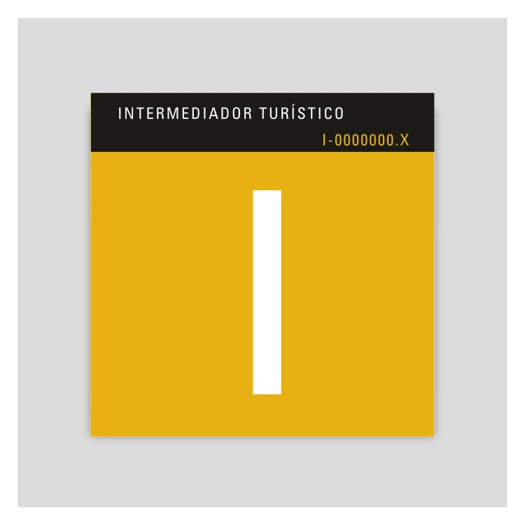 CN25 Placa distintivo - Intermediador turístico - Canarias