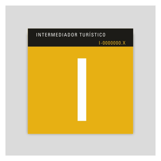 CN25 Placa distintivo - Intermediador turístico - Canarias