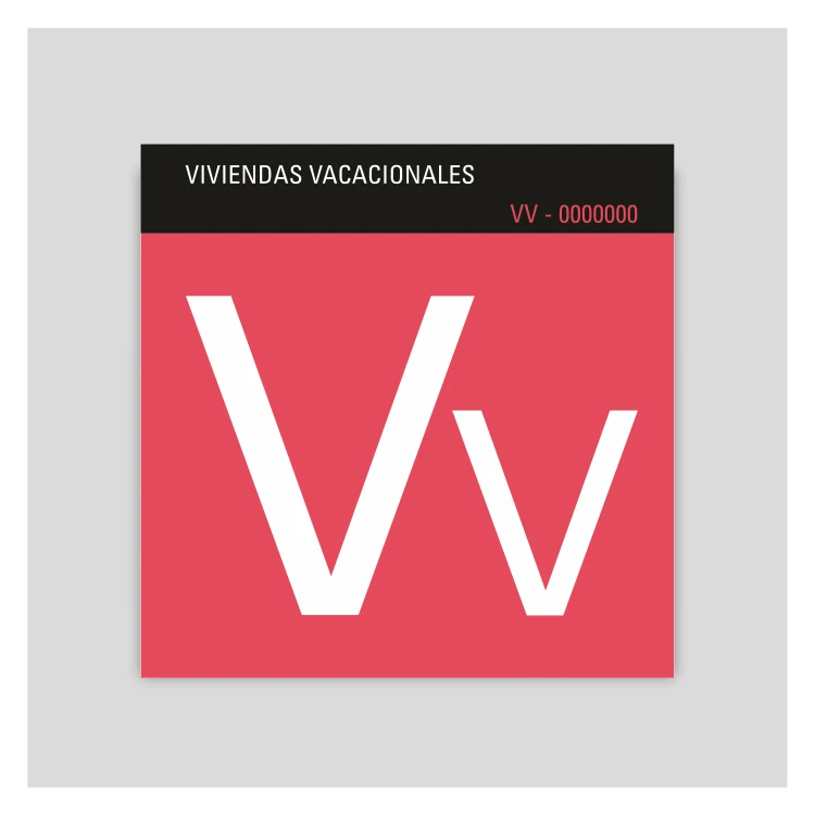 CN27 - Placa distintivo - Vivienda Vacacional - Canarias
