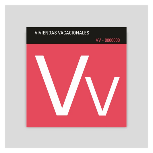 CN27 - Placa distintivo - Vivienda Vacacional - Canarias